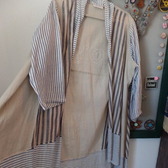 Paper Lace LOVE Kimono Linen Jacket Hi-Lo Shift OS NWOT - Picture 7 of 9